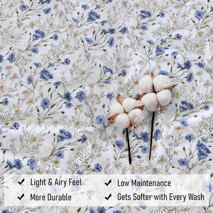 100% Cotton Sheets 4-Piece Set