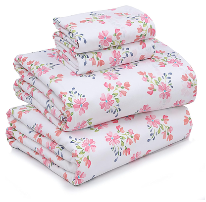 100% Cotton Sheets 4-Piece Set